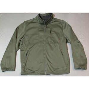 Swisstech Softshell Jacket Men’s Size Large 42-44 Olive Green Full Zip